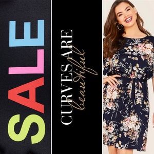 Floral Print Belted Dress